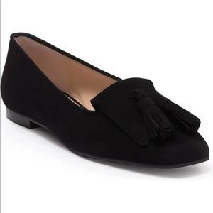 Stuart Weizman Tessie Suede Tassel Loafer